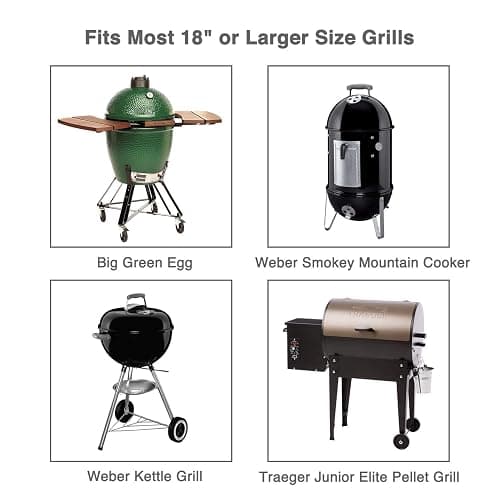 Extra Long Stainless Steel Rib Rack for Smoking and Grilling, Holds up to 3 Full Racks of Ribs, Fits 18” or Larger Gas Smoker or Charcoal Grill, Perfect Smoker Accessories Gifts for Men thumbnail 7