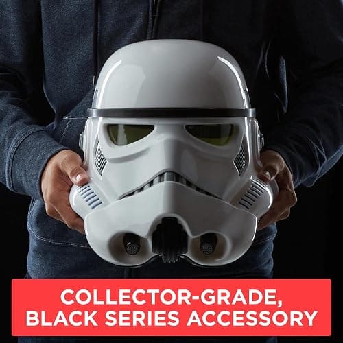 Star Wars The Black Series Imperial Stormtrooper Premium Electronic Helmet, Rogue One: A Story Adult Roleplay Item thumbnail 6