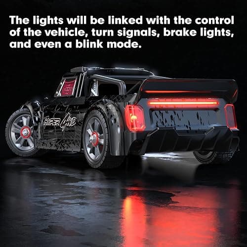 HYPER GO 14301 V3 1/14 RTR Brushless RC Drift Car with Gyro, Max 38 mph Fast RC Cars for Adults, 4WD All-Road Street Bash RC Truck, Electric Powered High Speed Drifting for Adult thumbnail 5
