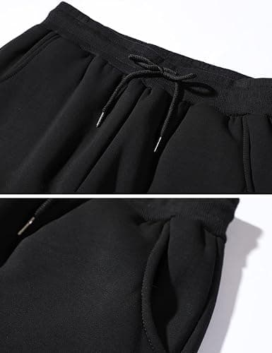Flygo Men's Fleece Lined Sherpa Sweatpants Winter Warm Pants Jogger Lounge Athletic Pant with Pockets thumbnail 7