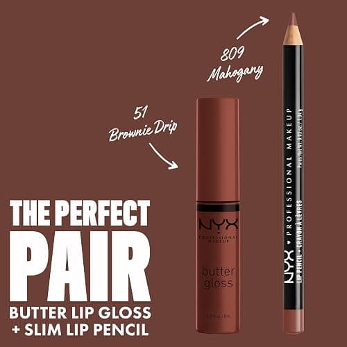 NYX PROFESSIONAL MAKEUP Slim Lip Pencil, Long-Lasting Creamy Lip Liner - Mahogany thumbnail 7