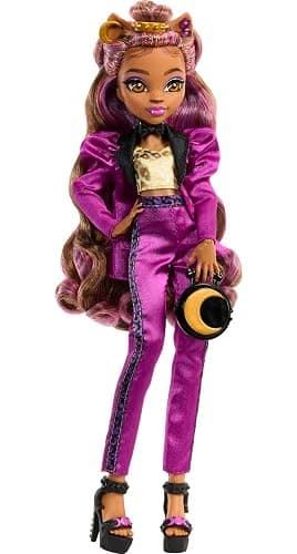 Monster High Doll, Clawdeen Wolf in Monster Ball Party Fashion with Themed Accessories Including Balloons thumbnail 5