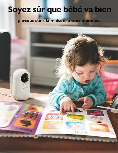 momcozy Babyphone avec caméra Écran 5 Pouces HD 1080P Moniteur bébé sans WLAN Batterie 5000 mAh Audio bidirectionnel Mode Vox IR Vision Nocturne Objectif Grand Angle Portée 960 Pieds BM01 thumbnail 9