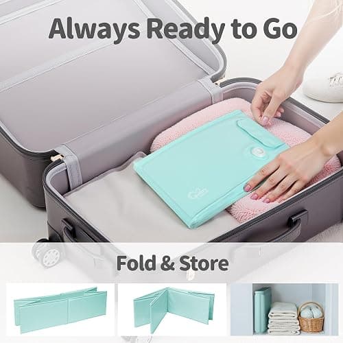 Bella’s Friends Baby Collapsible Bathtub, Travel Bath Tub for Baby, Foldable and Portable, Easy Storage, Reinforced Structure, Lightweight, Travel Essentials for 6M-3Y Infant Toddler, Green thumbnail 5