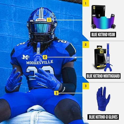 Nxtrnd VZR1 Football Visor, Flat Lens Technology, Fits Adult & Youth Football Helmets thumbnail 6