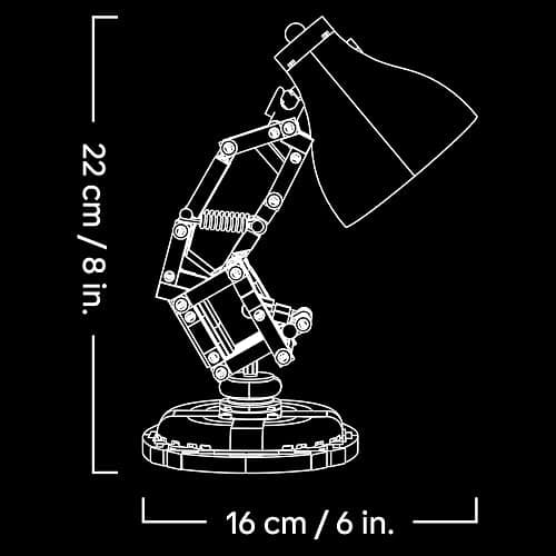 LEGO Ideas Disney Pixar Luxo Jr. Lamp Building Set for Adults - Movie Memorabilia Model with Hidden Film References - Home Office Desk Decor - Collectible Gift Idea - 21357 thumbnail 3
