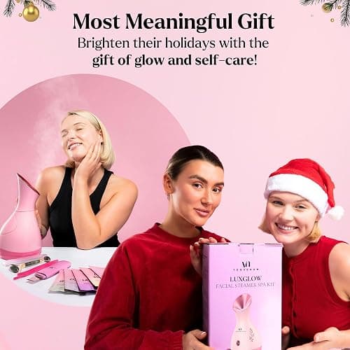 Facial Steamer Spa Gifts with Complimentary 17 Skin Care Tools | Face Steamer for Facial Deep Cleaning | Towel Warmer & Humidifier Mode| Self Care Gifts for Women, Spa Gifts, Christmas Gifts for Women thumbnail 4