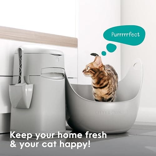 Litter Genie Easy Roll Pail | Cat Litter Box Waste Disposal System for Odor Control | Includes 1 roll of 24 Easy Tear-Off Bags thumbnail 5