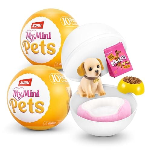 My Mini Pet Series 1 (2 PACK) by ZURU – Collectible Mystery Capsule with Miniature Pet, Home, & Accessories, Unbox Adorable Critters & Playscape for Girls & Collectors. - Image 1