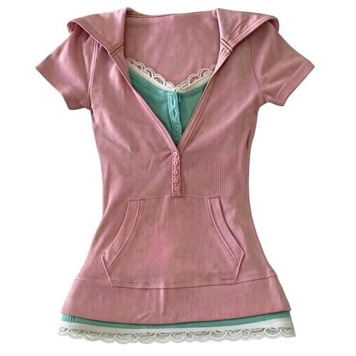 Vintage Graphic Tees 2000s Tops Teen Girls Y2k Grunge Shirts Alt Emo Clothes Women Whimsy Twee Short Sleeve Top - Image 1