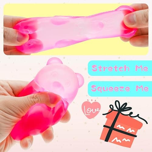 Gummy Bear Toy, Sugar Filled Squishy Toys for Kids Stress Relief - High Density Squeeze Balls for Students Calming - Ultra-Soft Decompression Venting Toys thumbnail 3