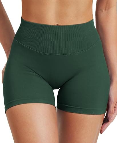 VOYJOY Women Workout Impact Shorts 2.5"/ 3.6"/ 4.5"/ 6" Scrunch Butt Lifting Gym Seamless Booty Biker Shorts thumbnail 3