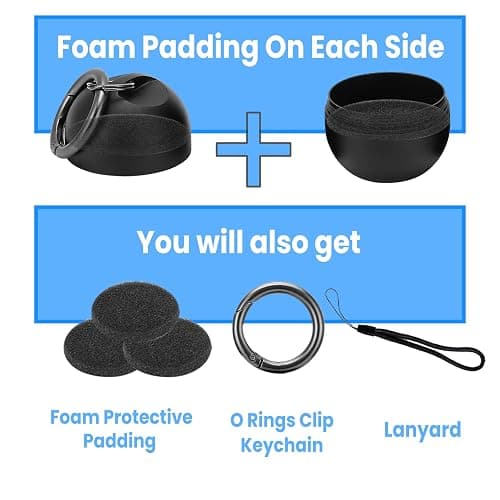 Jewelry Ring Holder Keychain,Portable Travel Sports Ring Keeper Case,Mini Small Versatile Carrying Display Storage Organizer Box With Key Chain thumbnail 6