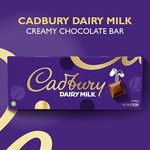 Cadbury Dairy Milk Chocolate Gift Bar, The Classic Creamy Taste, Perfect for Sharing or Gifting, Extra-Large, 850 g (Pack of 1) thumbnail 3