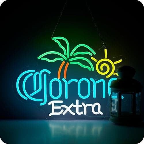 Palm Tree Coron Beer Neon Sign for Wall Decor Bar Light Up Signs Extra Beer LED Lights Man Cave Pub Store Party Club Gifts - Image 1