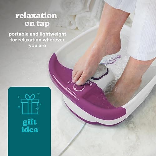 HoMedics Bubblemate Foot Spa and Massager with Keep Warm Function, Soothing Soak Massage Nodes, Bubble Turbo Strip, Pedicure Pumice Stone - Bubblemate Foot Spa thumbnail 7