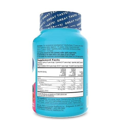 Colace Stool Softener Gummies, Gentle Dependable Constipation Relief Magnesium Citrate Gummies, No.1 Doctor Recommended Stool Softener Brand, Berry Flavored 60ct thumbnail 2