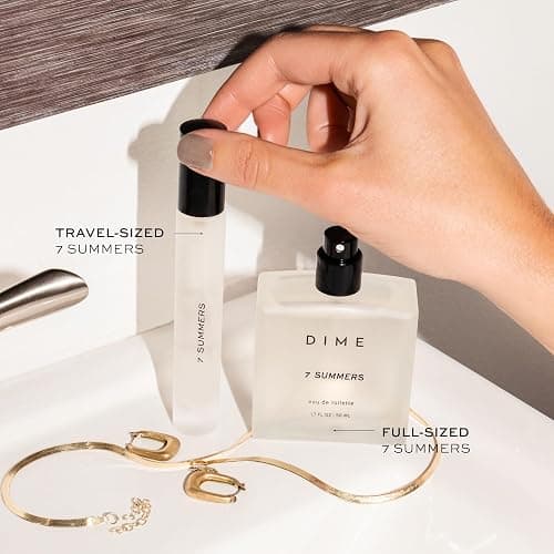 DIME Beauty 7 Summers Travel Spray, 0.34 oz / 10 ml - Sweet Floral Scent, Hypoallergenic, Clean Perfume, Eau de Toilette For Women thumbnail 4