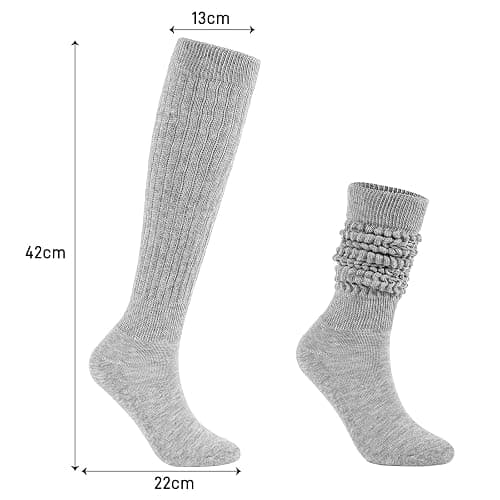 todaysunny Slouch Socks for Woman 3 Pack Scrunch Socks Soft High Boot Socks Warm Thick Knit Woman Long Socks thumbnail 5