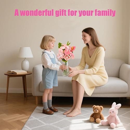 LansinLife 400 Pcs Pipe Cleaners Craft Set, 4 Assorted Pink Pipe Cleaners Bulk, Chenille Stems for DIY Flower Making Kit with Floral Stems, Gardening Tape, Stamen, Ribbon for DIY Bouquet Gift (Pink) thumbnail 6