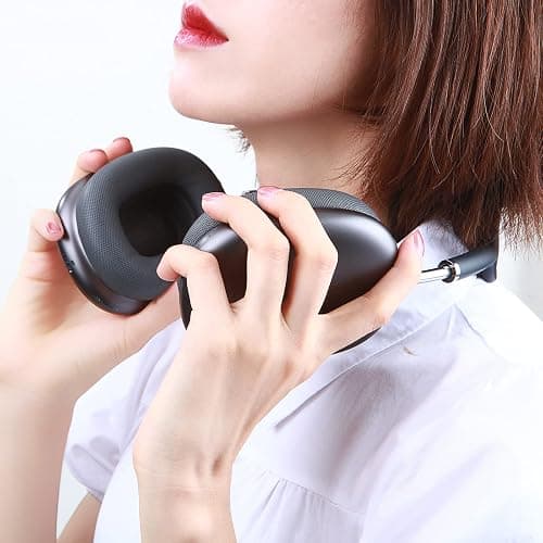 Earrock Ear Cushions Replacement for AirPods Max Headphones,Protein Leather Covered Earpads with Memory Foam and Magnet (Space Gray) thumbnail 2