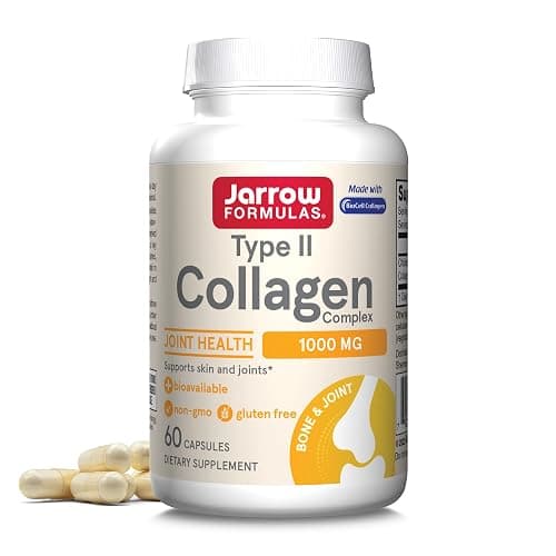 Jarrow Formulasยฎ Type II Collagen Complex 1000 mg Supplements, Supports Skin and Joint Health, 60 Capsules, 30 Day Supply - Image 1