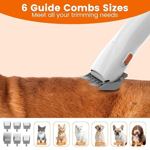 ubrobo Dog Grooming Vacuum, Dog Grooming Kit with Pet Clippers, 12,000Pa Pet Hair Vacuum for Dogs, Low Noise Home Cleaning Tool in 1, PG10 thumbnail 6