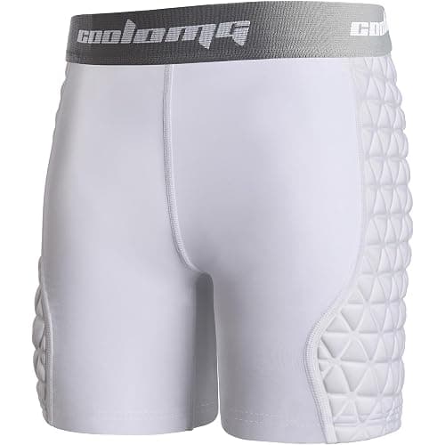 COOLOMG Youth Girls Softball Sliding Shorts Padded Compression Sliders for Baseball Football Lacrosse Cricket - Image 1