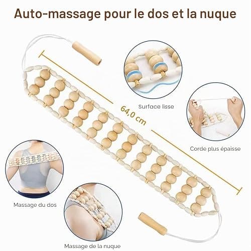 Binlingdaily Outils de massage thérapeutiques 6Pcs pour façonner le corps, kit Maderoterapia pour drainage lymphatique anti-cellulite, massage incurvé en bois pour jambes et ventre thumbnail 8
