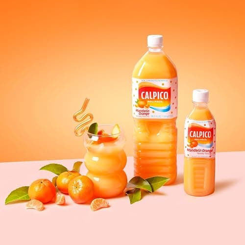 CALPICO Mandarin Orange – Smooth, Creamy & Refreshing Non-Carbonated Beverage, Sweet and Tangy, Japanese Lactic Acid Drink, 16.9 Fl oz (Pack of 6) thumbnail 4