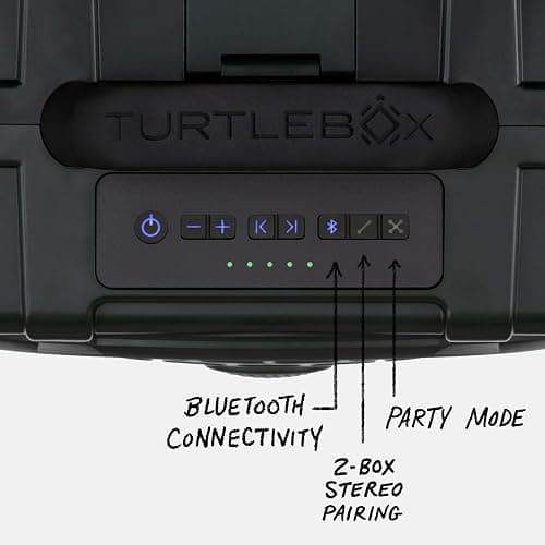 Turtlebox Original Gen 3: Portable Outdoor Bluetooth Speaker – Ultra-Loud (120dB), Waterproof (IP67), Rugged, Impact-Resistant, 3-Day Battery | Party Mode: Unlimited Pairing for Stereo Sound, Green thumbnail 6