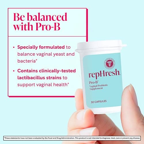 RepHresh Pro-B Probiotic Feminine Supplement, Balances Yeast and Bacteria, 30 Oral Capsules thumbnail 3