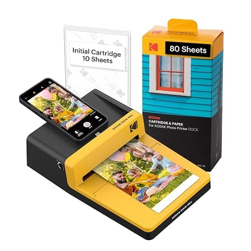 KODAK Dock ERA Plus 4PASS Instant Photo Printer, 4x6 inches, 90 Sheets Bundle - Image 1