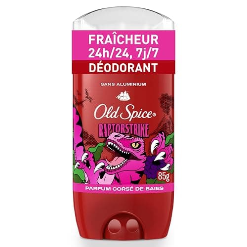 Old Spice Aluminum Free Deodorant for Men, 24/7 Freshness, Long Lasting Protection Legendary Fragrance, Raptorstrike, Dark Berry Scent, 85g thumbnail 11