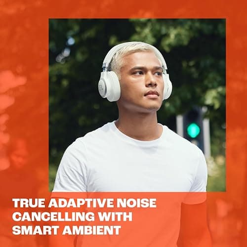 JBL Live 770NC - Wireless Over-Ear Headphones with True Adaptive Noise Cancelling with Smart Ambient, Up to 65 Hours of Battery Life, Comfort-fit Fabric Headband & Carrying Pouch (Black) thumbnail 4