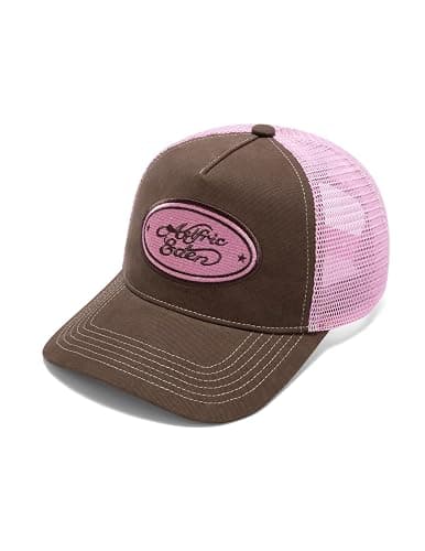 Aelfric Eden Trucker Hat Color Block Mesh Snapback Baseball Cap | Detailed Stitching, Embroidered Accents, Lightweight Comfort, Adjustable Fit, Streetwear Styling, Travel, Outdoor Wear thumbnail 2