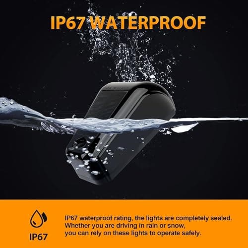 DEERMOTO 5PCS Solar Cab Lights White Wireless No Drill Car Roof Top Marker LED Warning Light Smoke Lens IP67 Waterproof Truck Roof Light Compatible with Pickups Trucks Ford Dodge Ram GMC SUV Toyota thumbnail 8