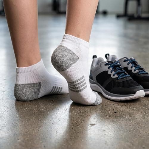 Looknniy 16-30 Pairs Boys Low Cut Ankle Socks Kids Crew Athletic Breathable Cushion Sole Socks for Running Hiking thumbnail 2