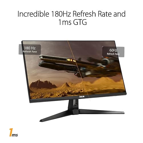 ASUS TUF Gaming 27” 1440P HDR Monitor (VG27AQ3A) – QHD (2560 x 1440), 180Hz, 1ms, Fast IPS, 130% sRGB, Extreme Low Motion Blur Sync, Speakers, Freesync Premium, G-SYNC Compatible, HDMI, DisplayPort thumbnail 3