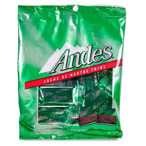 Andes (1) Bag Creme De Menthe Thins - Individually Wrapped Mint & Dark Chocolate Candy Pieces - Peanut Free & Gluten Free - Net Wt. 2.75 oz thumbnail 4