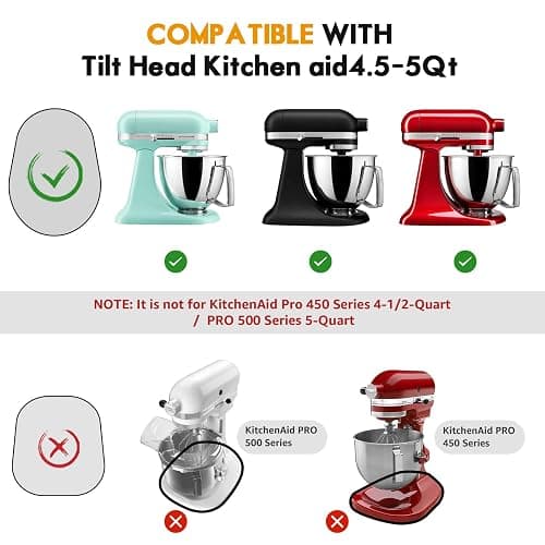 Mixer Slider Mat for Tilt Head Kitchen Aid 4.5-5 Qt Stand Mixer, Appliance sliding mat for kitchenaid Artisan 4.5-5 Qt, Kitchen Countertop Storage Accessories Moving Tray attachments (Brown) thumbnail 3