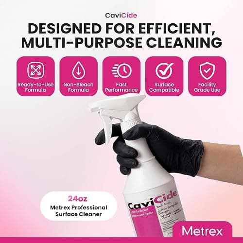 Metrex CaviCide Surface Disinfectant Cleaner Spray, 24 Oz – Ready-to-Use Disinfecting Spray, All Purpose Cleaner & Decontaminant for Medical, Clinical, Lab & Patient Care Areas – Original Version thumbnail 3