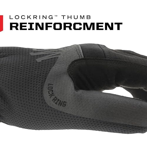 Mechanix Wear FastFit Work Gloves - Anti-Slip & Abrasion Resistant Heavy Duty Gloves - Touchscreen Compatible - Vibration Damping - Multipurpose Use - X-Large - Black thumbnail 8