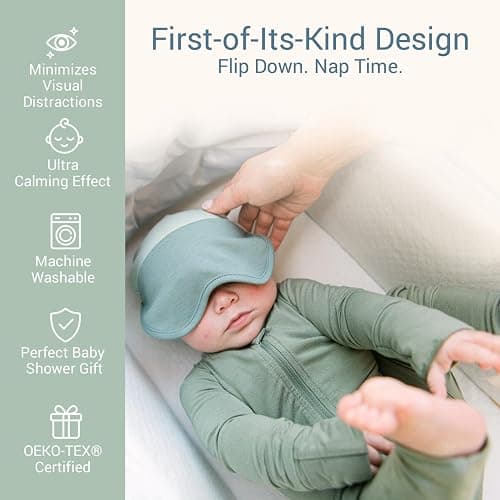 Sleepy Hat The Original Baby Sleep Mask & Soft Eye Shade – Newborn, Sun Hat & Beanie – Travel & Baby Gifts thumbnail 3