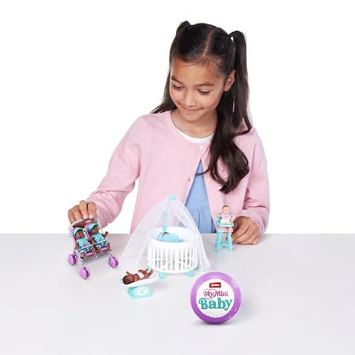 5 Surprise My Mini Baby Series 2 by ZURU, Collectible Mystery Capsule, Toy for Girls, Realistic Miniature Baby, Playset and Accessories thumbnail 6