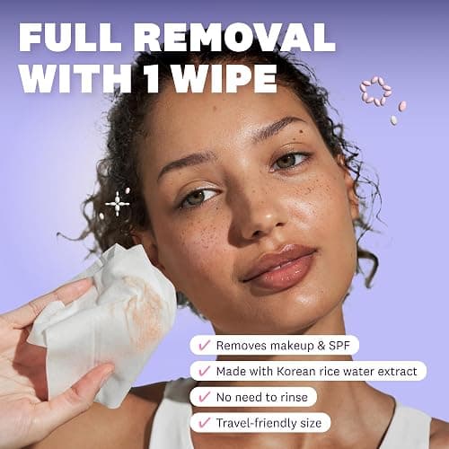 THE FACE SHOP Korean Rice Cleansing Wipes – Disposable Makeup Wipes for All Skin Types thumbnail 6