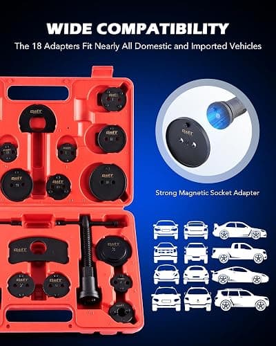 Orion Motor Tech Disc Brake Pad and Caliper Service Tool Kit with Case & 8pc Drum Brake Tool Kit, Drum Brake Tool with Drum Brake Spring Tool, Bundle thumbnail 5