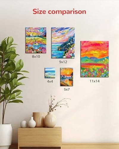 BAKEYBA 100 Pack 5x7 Inch Small Painting Canvas Boards for Kids Blank Canvas Panels White 100% Cotton for Acrylics Oil Watercolor Tempera Paints Art Class Supplies thumbnail 8