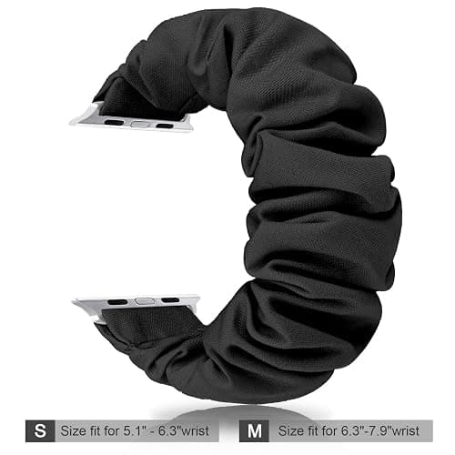 Greatfine Scrunchie Band Compatible with Apple Watch Bands 38mm 40mm 41mm 42mm 44mm 45mm 46mm 49mm Women, Elastic Scrunchie Watch Strap for iWatch Watch Series 11 10 9 8 7 6 5 4 3 2 1 SE 3 2 Ultra 3 2 thumbnail 2