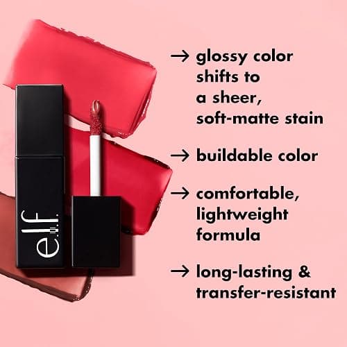 e.l.f. Glossy Lip Stain, Long-Lasting, Lightweight Lip Stain For A Sheer Pop Of Color & Subtle Gloss Finish, Vegan & Cruelty-Free, Cinnamon Dreamz thumbnail 3